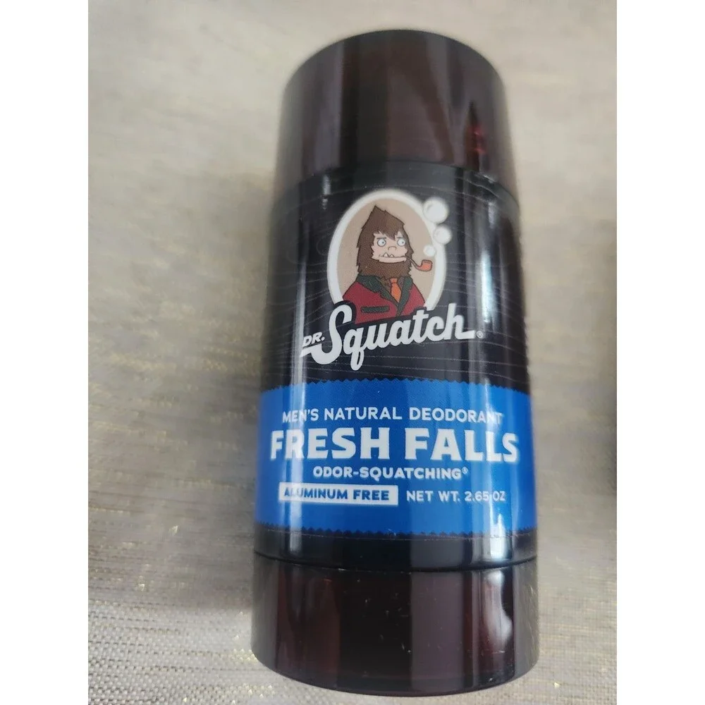 Dr. Squatch Men's Natural Bar Soap and Natural Deodorant Fresh Falls Set Lot